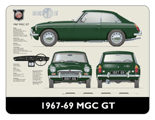 MGC GT (disc wheels) 1967-69 Mouse Mat